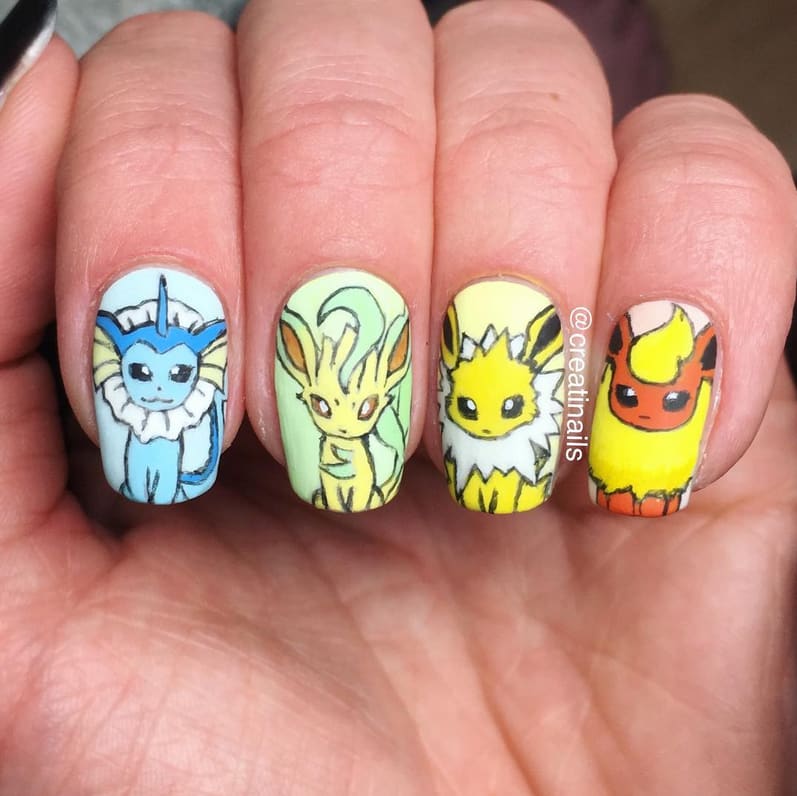 Pokemon Nail Art