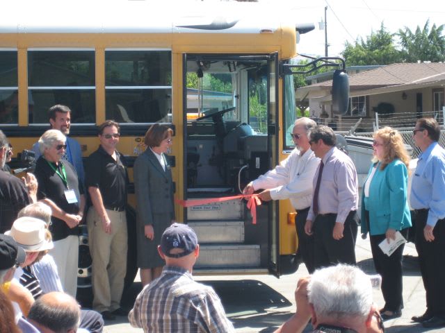 Converted electric school bus debuts at California district