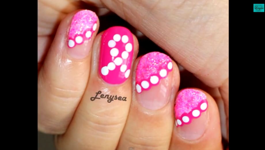 Breast Cancer Awareness Dotting Design