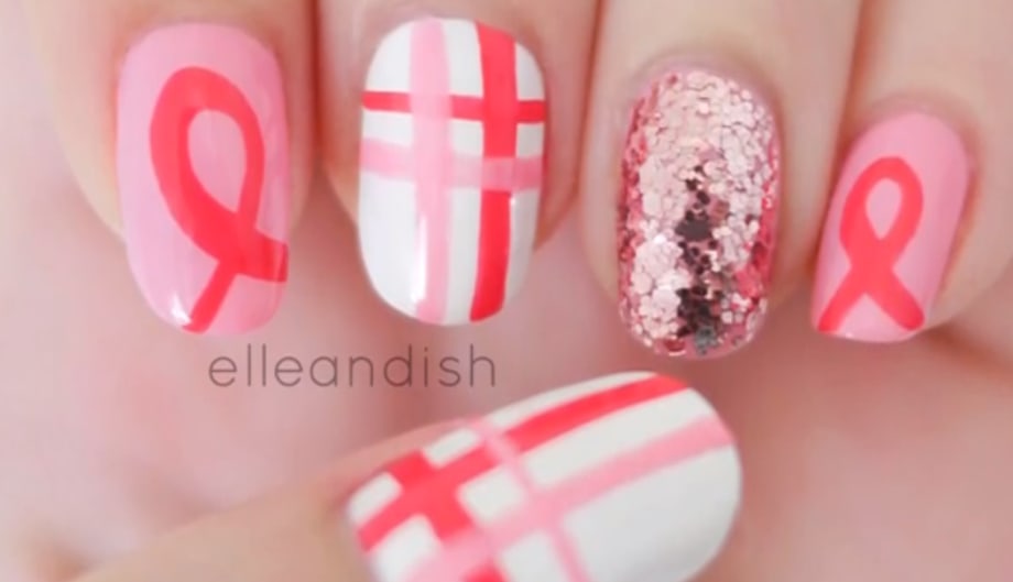 Breast Cancer Awareness Nails