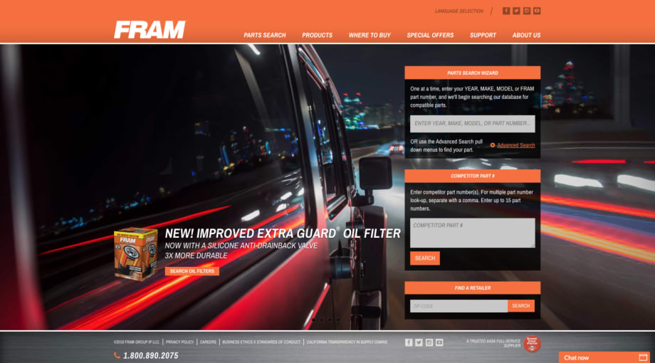 Fram Relaunches Website