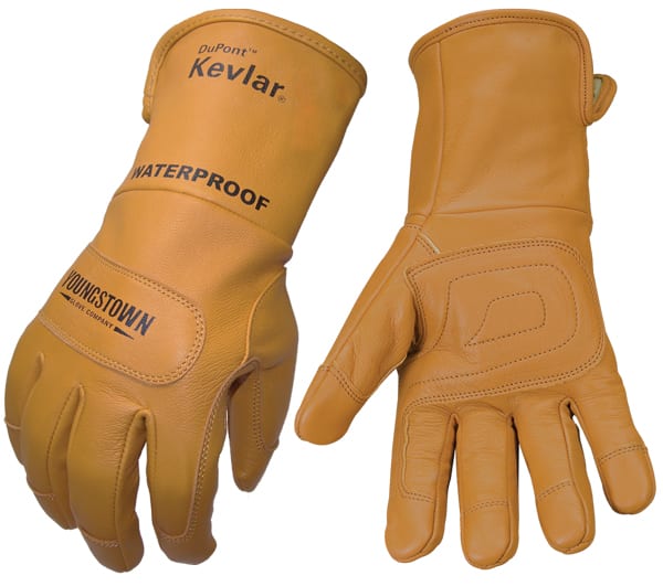 FR Waterproof Leather-Lined Gloves with Kevlar