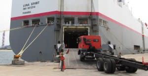 Mitsubishi Fuso Ships Trucks to Indonesia