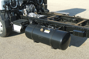 Mitsubishi Fuso Side-Mounted Tank Option on 2013 Canter FEs