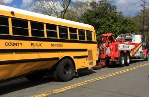 4 Hurt as School Bus, Police Car Crash
