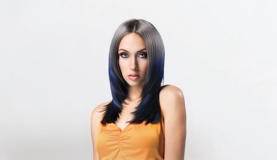 HOW-TO: Jewel-Toned Blue-Infused Dipped Ends 