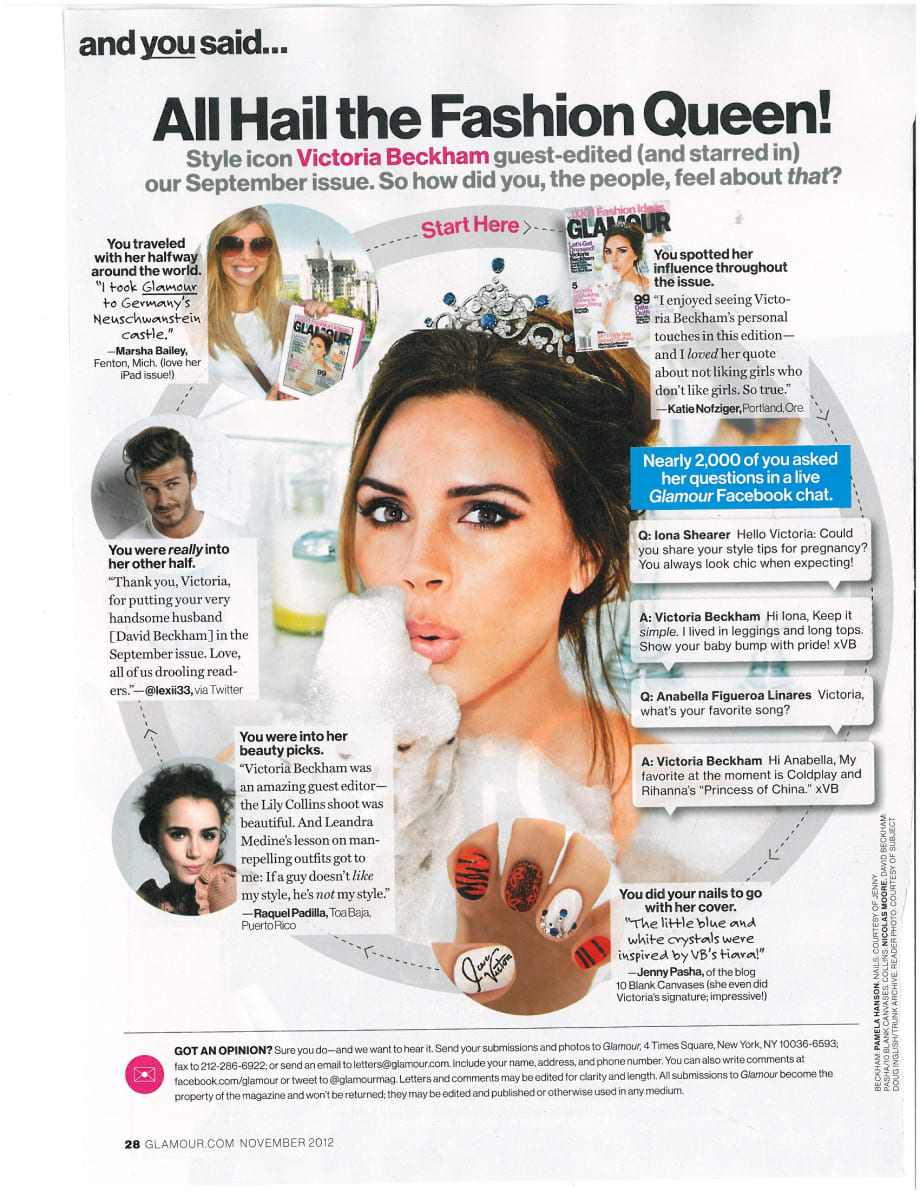 Victoria Beckham-Inspired Nail Art
