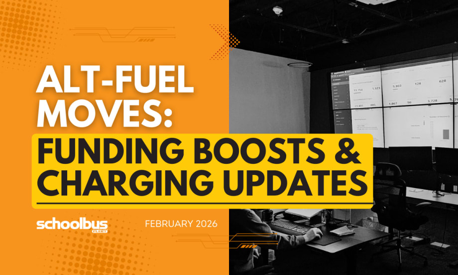 An orange and yellow graphic with a black and white image of InCharge Energy employees working on the management system platform.