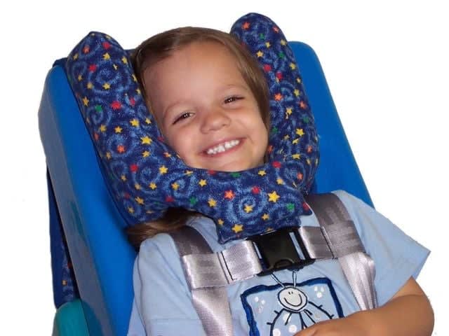 Headrest provides comfort for special-needs students