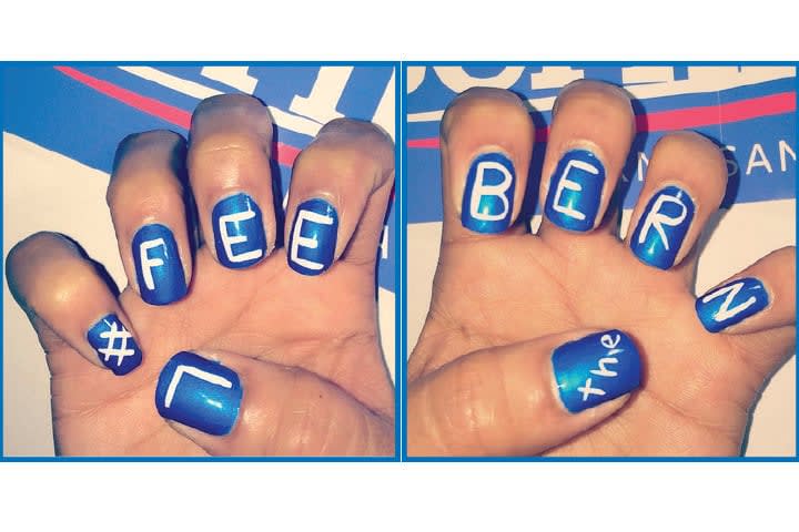 Election Nail Art: Hillary Clinton, Bernie Sanders, and Donald Trump Nails