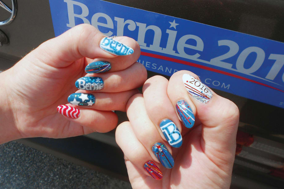 Election Nail Art: Hillary Clinton, Bernie Sanders, and Donald Trump Nails