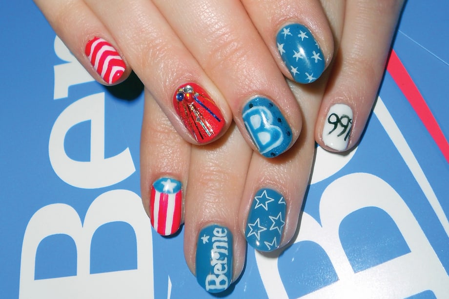 Election Nail Art: Hillary Clinton, Bernie Sanders, and Donald Trump Nails