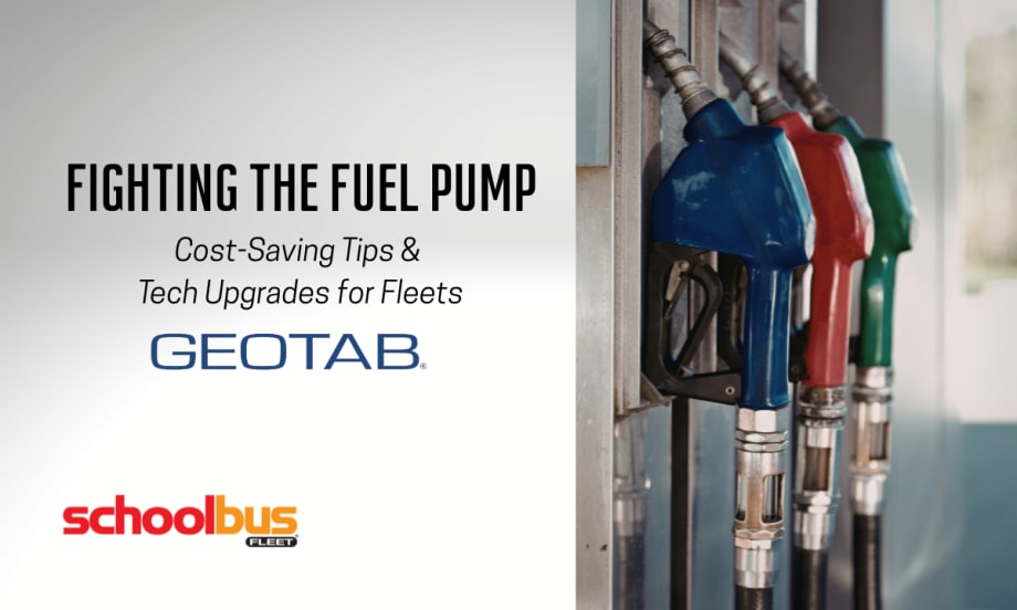 Close-up of fuel pump nozzles at a gas station, representing rising diesel costs and fuel management challenges for school bus fleets.