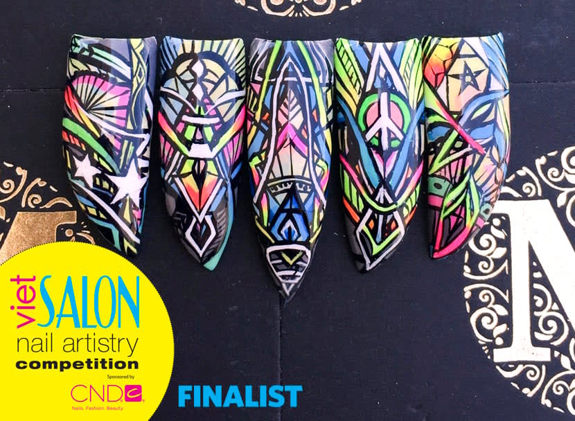 Colorful Nail Art: VietSALON Nail Artistry Competition