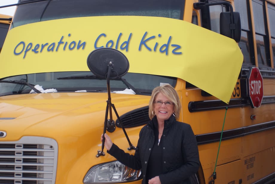 First Student gives children access to winter coats, free skating program