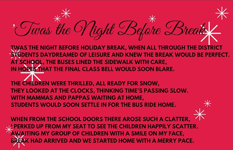 First Student Shares School Bus Twist on Christmas Poem