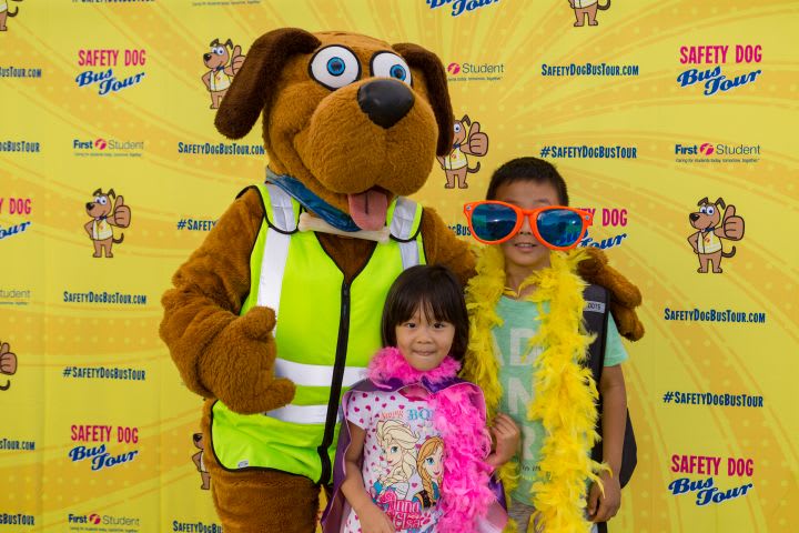 First Student Kicks Off 4th Safety Dog School Bus Tour