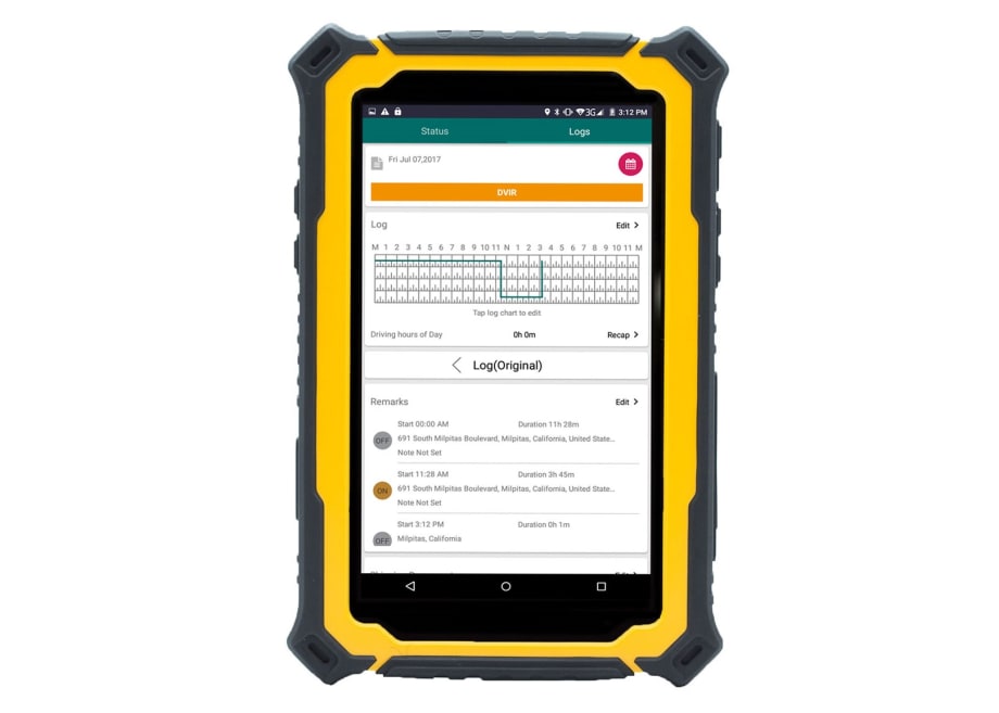 Orange Ruggedized Tablet