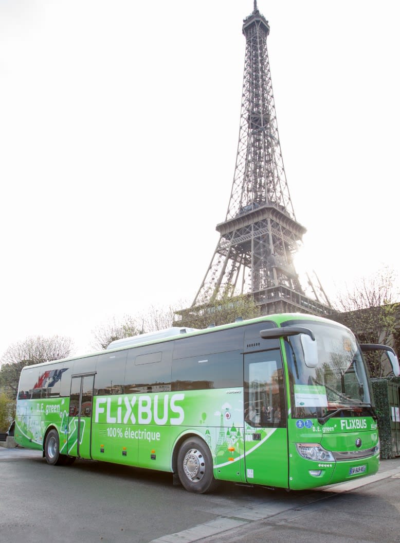 Europe's FlixBus inaugurates 1st 100% electric long-distance bus line