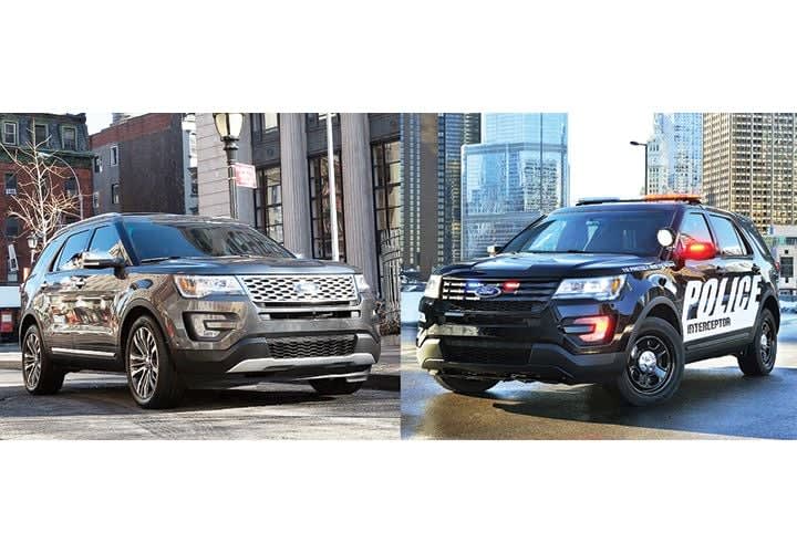 Police Interceptor Utility vs. Ford Explorer