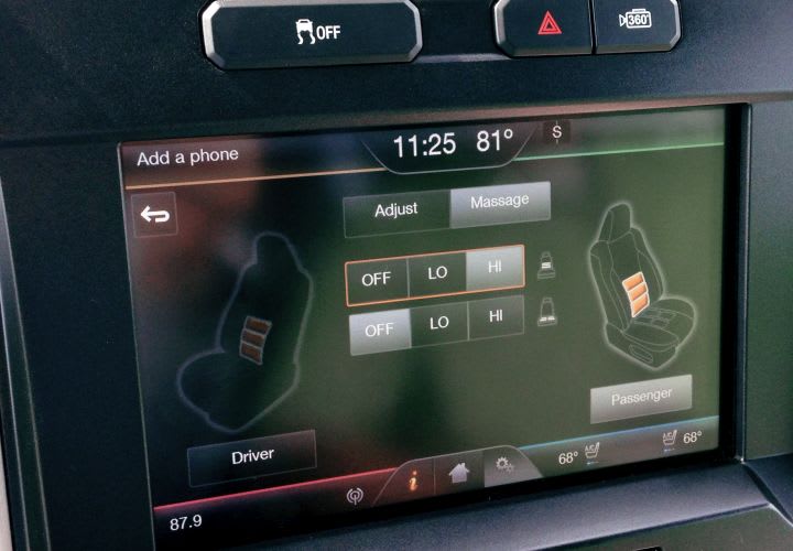 Ford Adds Massaging Seats to F-150