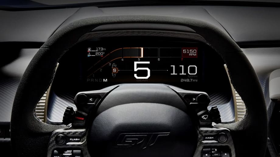 Ford GT Previews 'Dashboard of the Future'
