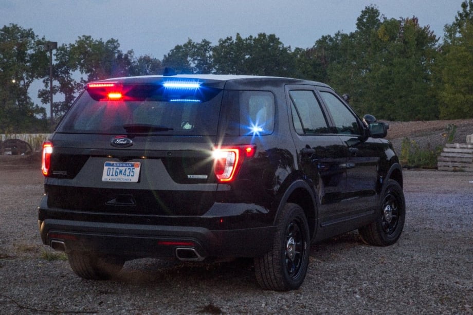 Ford Police Interceptor Utility Debuts Rear Spoiler Lights