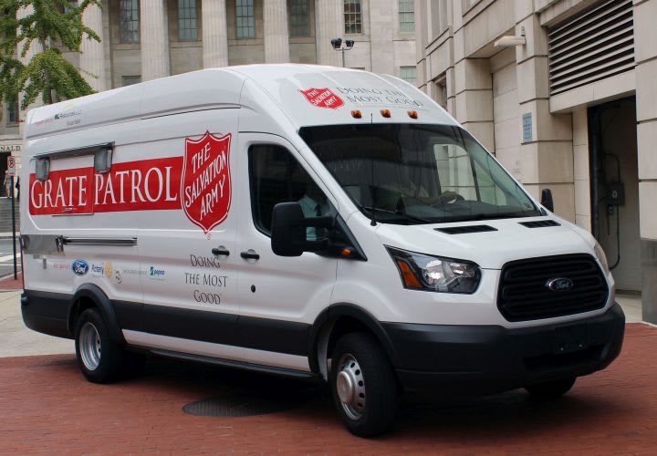 Ford Sets Up Transit Van for Salvation Army