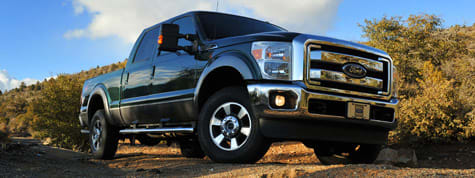 Ford's New Diesel and Gasoline V-8s for Super Duties Claim More Power, High Fuel Economy

