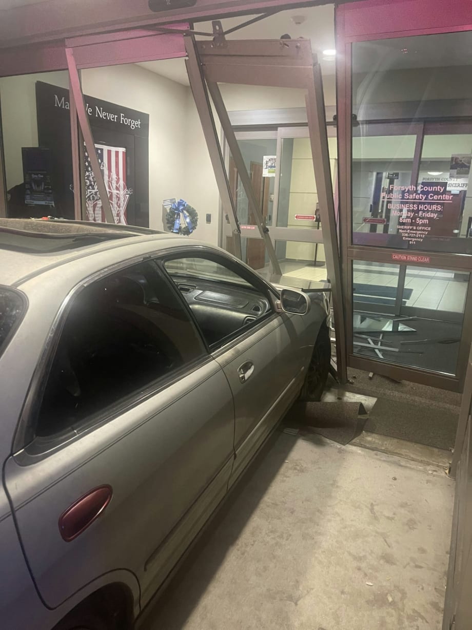 Man Drives Car into NC Sheriff’s Headquarters