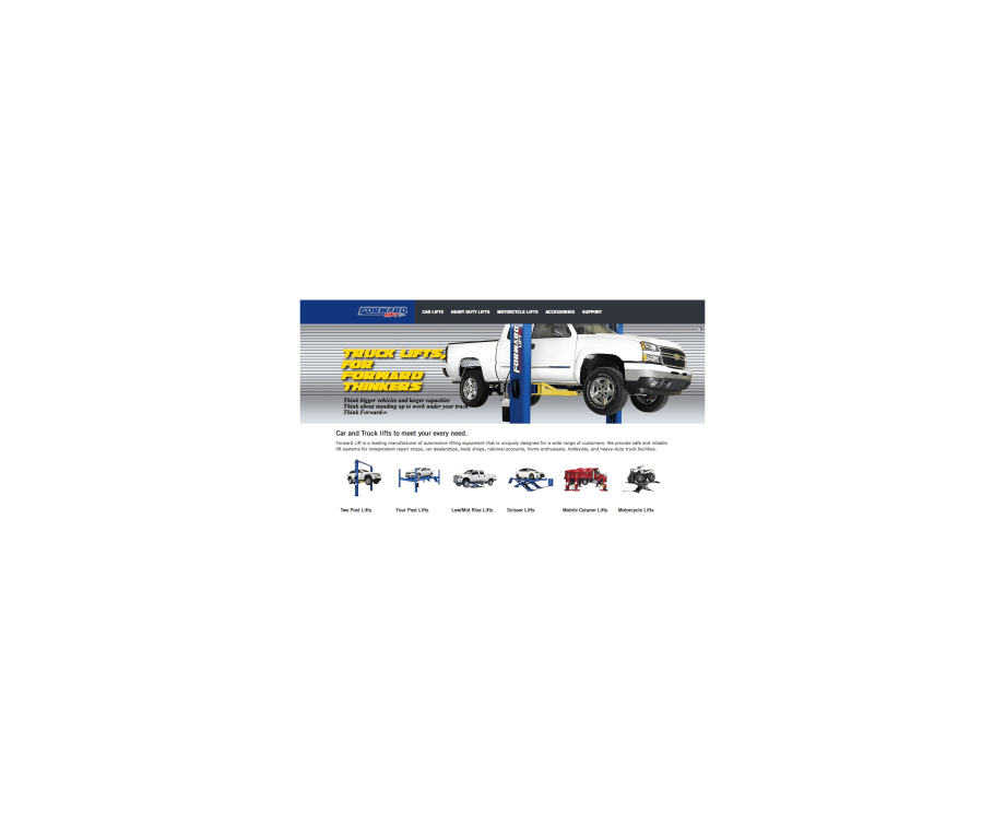 Forward Lift Refreshes Website