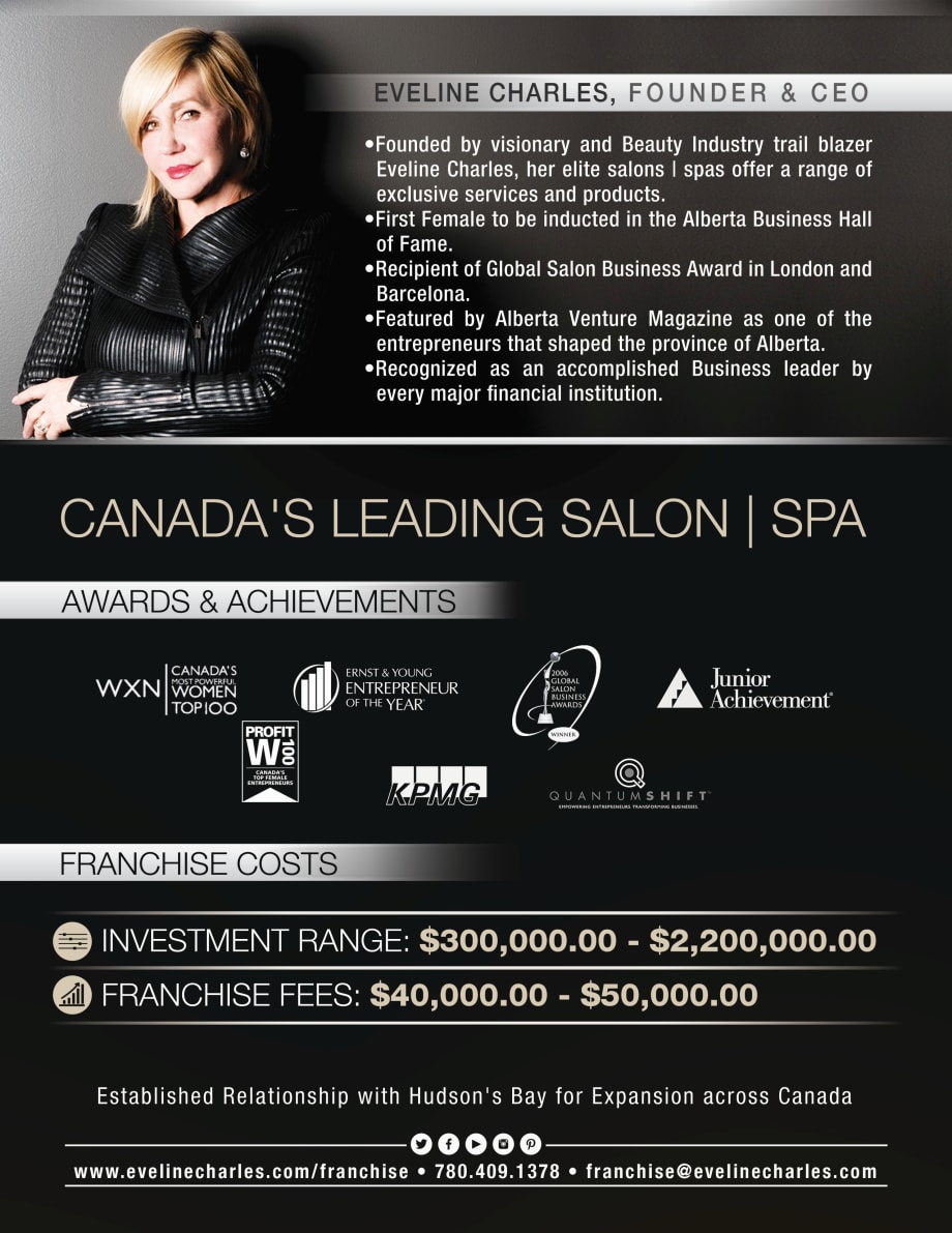 Eveline Charles Launches Franchise Opportunity with Retailer Hudson's Bay