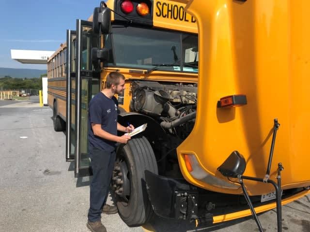 School Bus Shop Cuts Downtime With ‘Courtesy Checks’