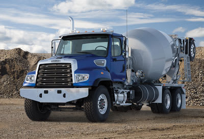 Freightliner Launches SD Vocational Line with Heavy Duty 114SD Mixer Chassis
