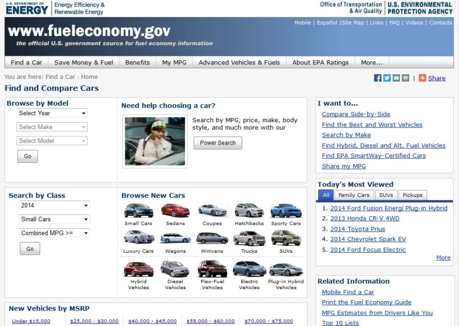 Feds Release Fuel Economy Guide for 2014-MY Vehicles