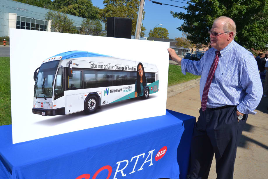 Cleveland RTA partners with medical group to rebrand key route