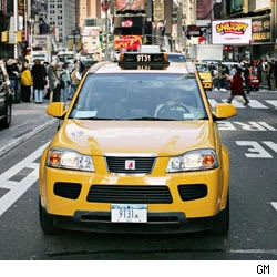 Saturn Hybrid Debuts as NYC Taxi