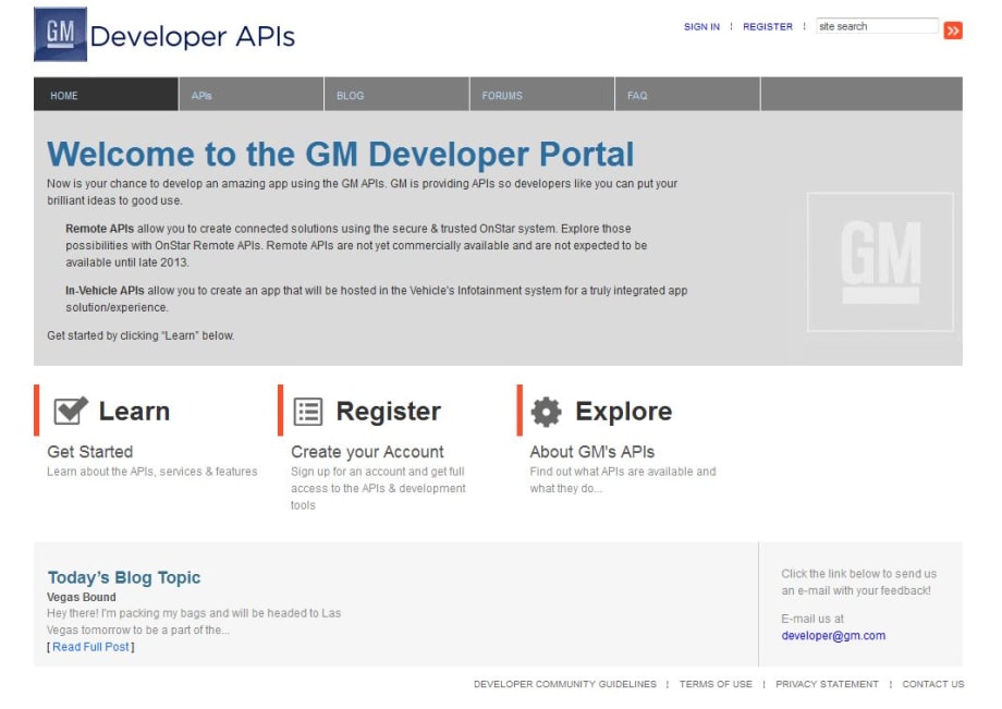 GM Offers New Framework for App Developers
