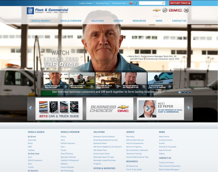 GM Launches All-New Fleet & Commercial Website