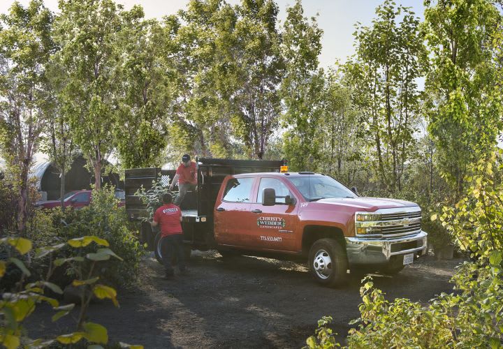 Chicago Landscaping Fleet's Red Trucks Boost Awareness