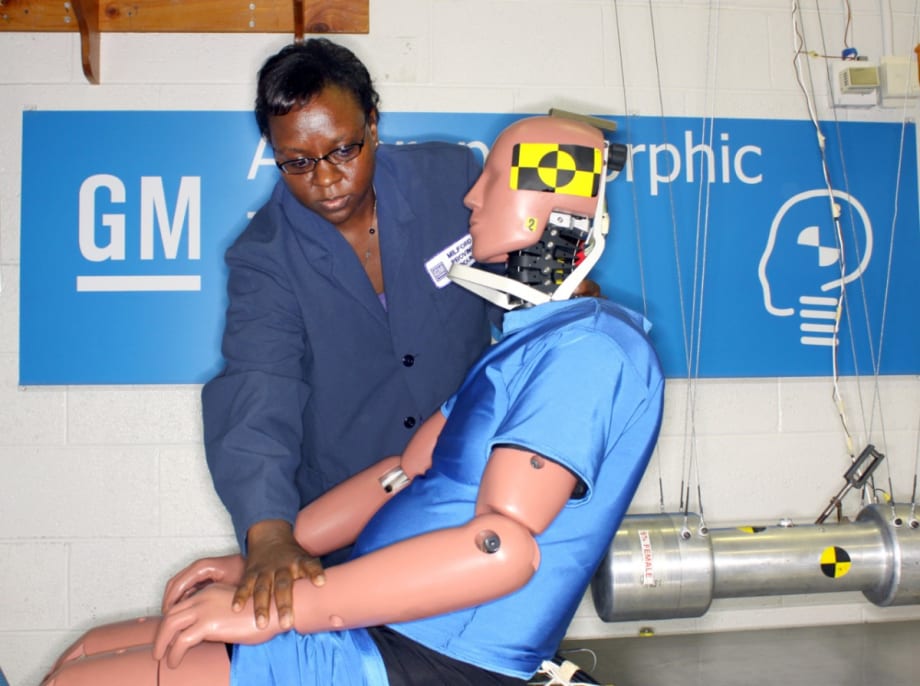 GM Leads Industry Evaluation of Rear Impact Crash Dummy
