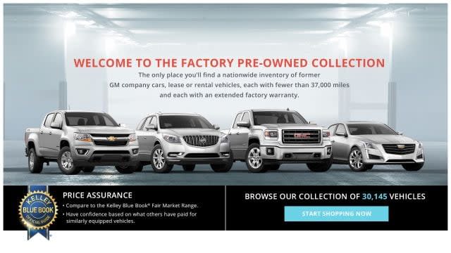 GM Adds Online Used-Vehicle Buying Program