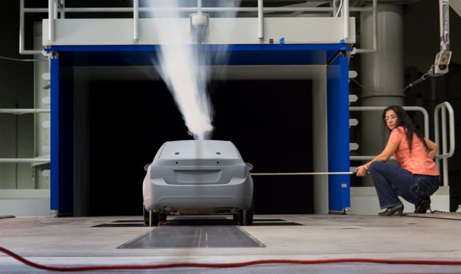GM's Reduced Scale Wind Tunnel Optimizes Vehicle Designs
