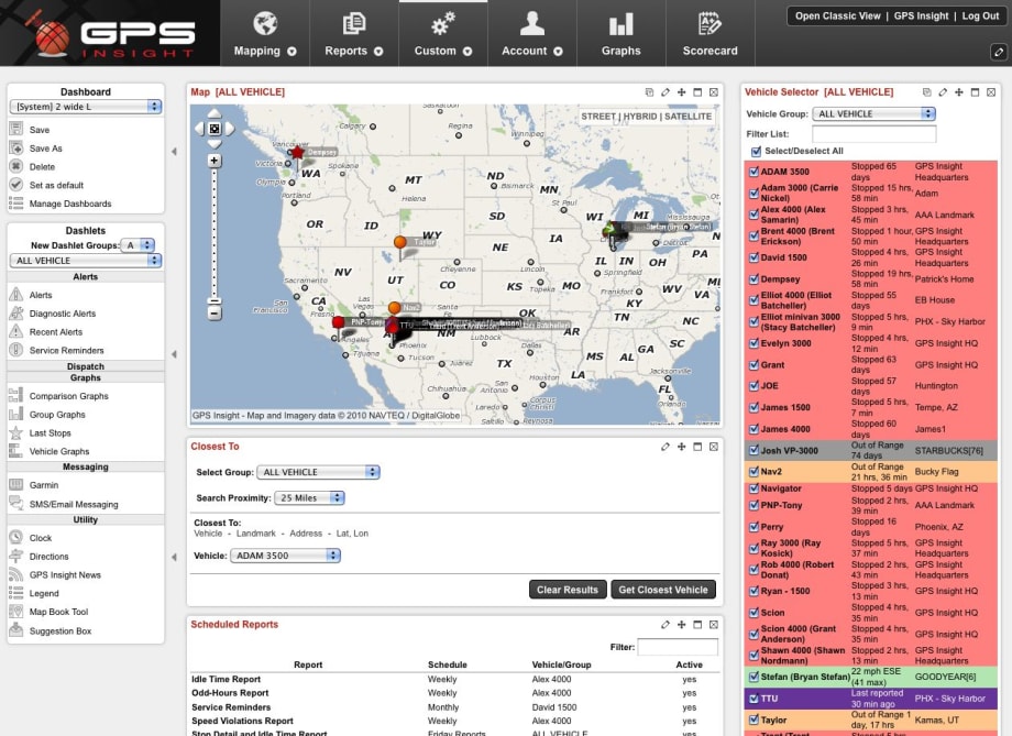 GPS Insight Releases New Configurable GPS Tracking Dashboard Interface