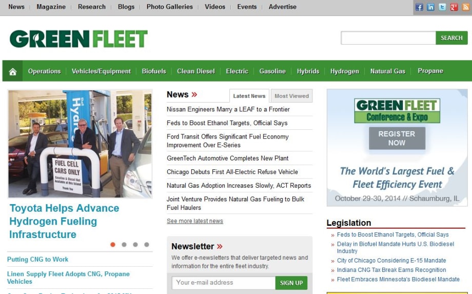 Green Fleet Magazine Relaunches Website