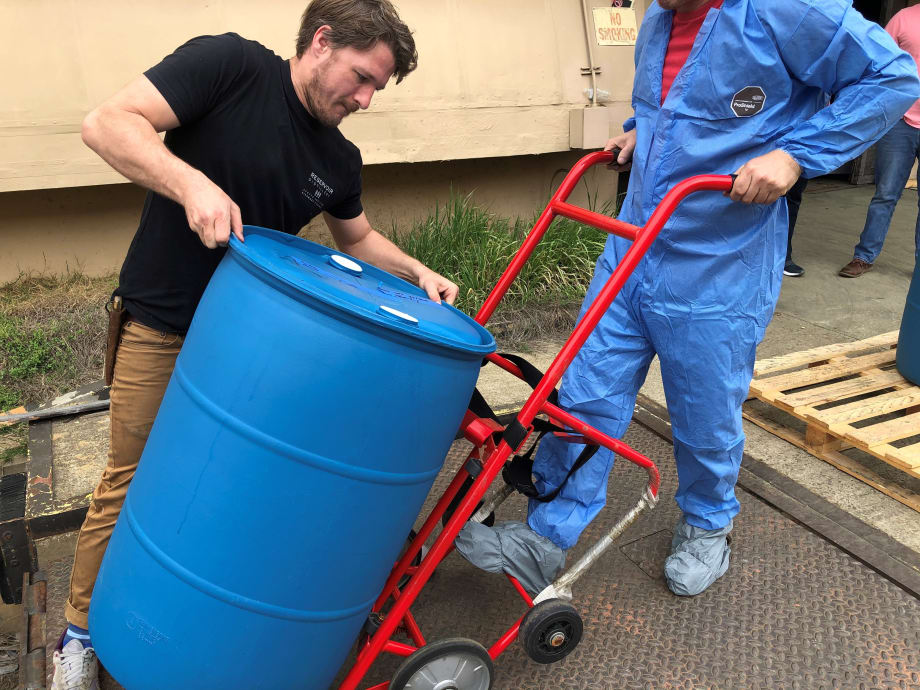 Local distillery supplies hand sanitizer to GRTC