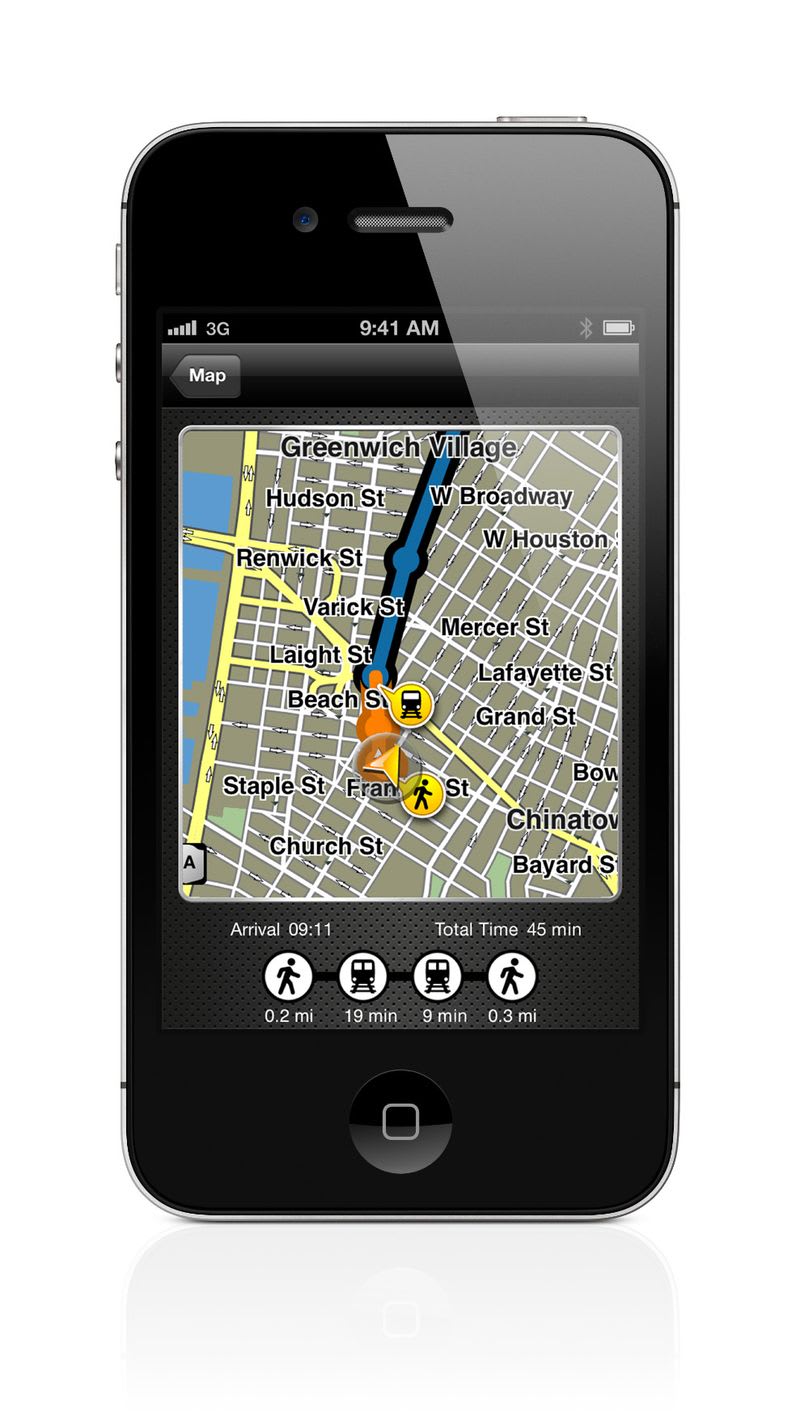 Garmin adds public transit features to nav. app
