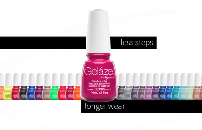 Gelaze by China Glaze 2-in-1 Gel Polish Application