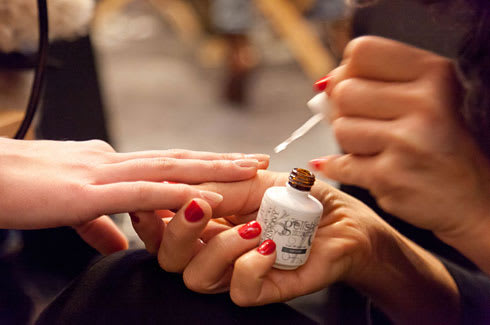 Gelish Manicures Provided Backstage at DSquared2 and Les Copains