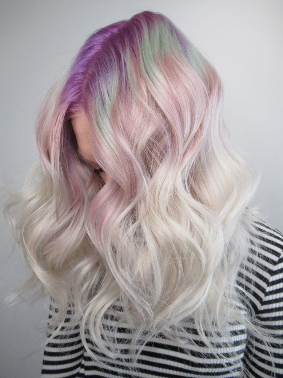 FORMULA: Trendy "Gem Roots" using Pravana VIVIDS Crystals